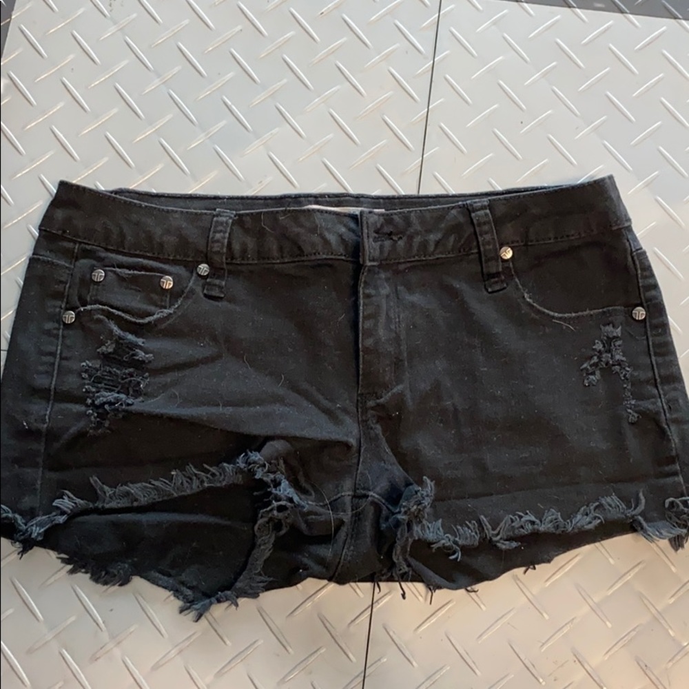 jean shorts tractor